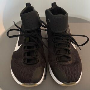 NIKE Women's Air Zoom High Tops w/ Velcro Hook & Loop, Black/White